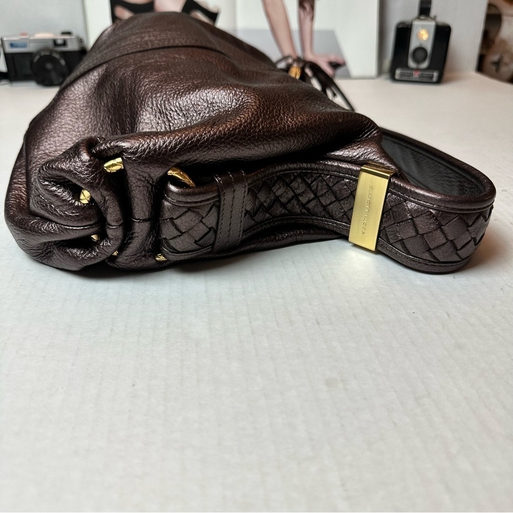 Vintage Y2K Elliott LuccaLeather Hobo Bag SoftPebbled Leather Everyday Shoulder - Picture 9 of 13